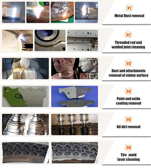 Laserpuhastusseadme rooste eemaldamine 200w 500w Laser cleaning machine rust removal 200w 500w