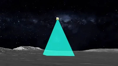 Chang'e 6 maandus edukalt Kuule, laserrakendus