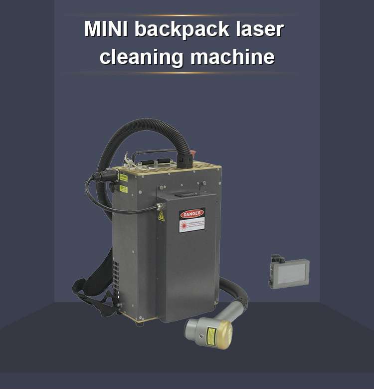 Backpack size laser cleaning machine01